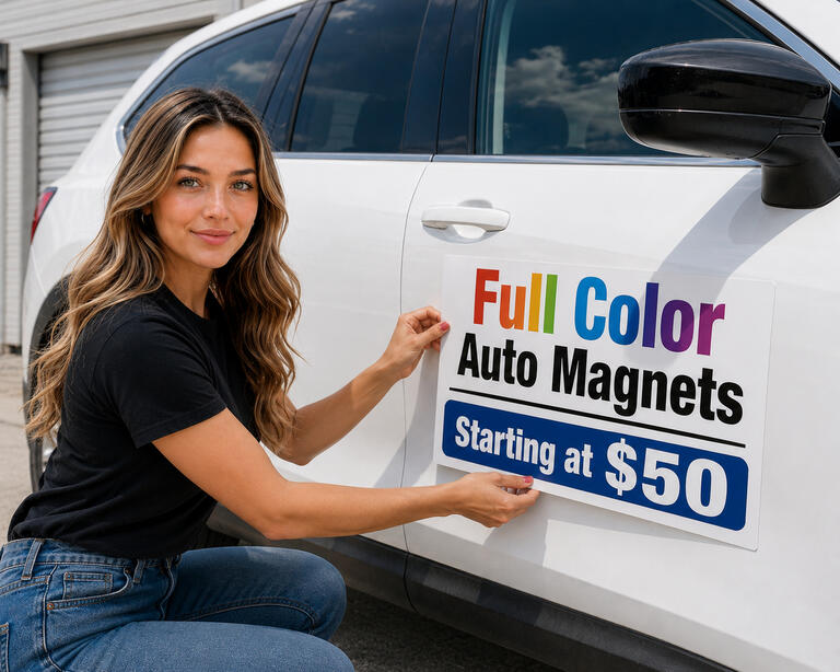 Full Color Auto Magnets